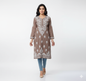 Lucknowi Chikankari Kurti Featuring Hand Embroidery