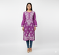Lucknowi Chikankari Kurti Featuring Hand Embroidery